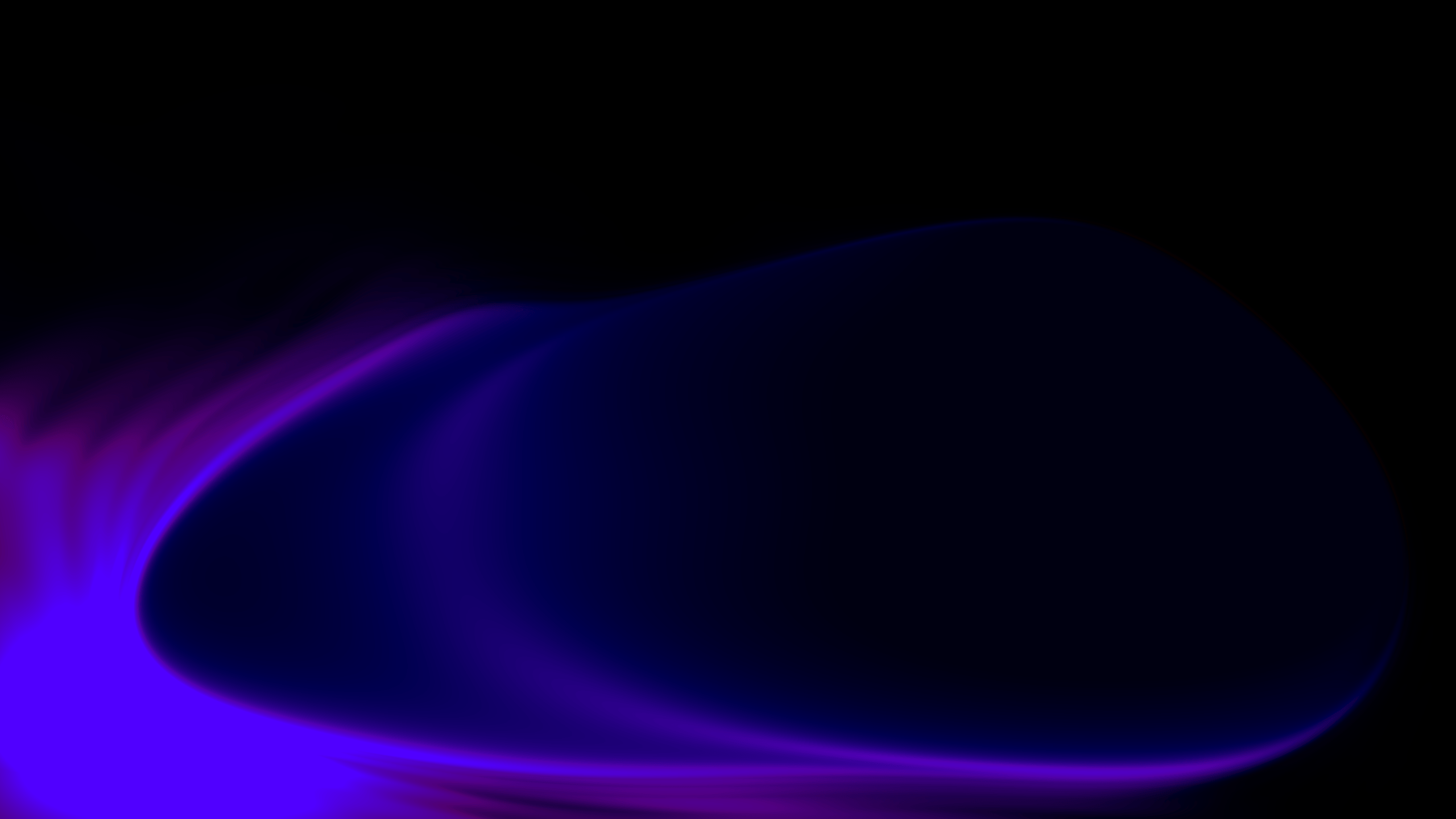 A deep blue-purple aurora-like glow with a black background